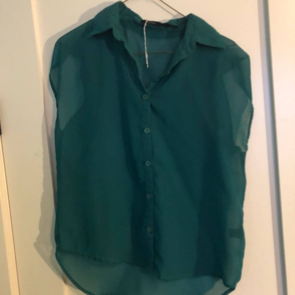 Dark Green Blouse